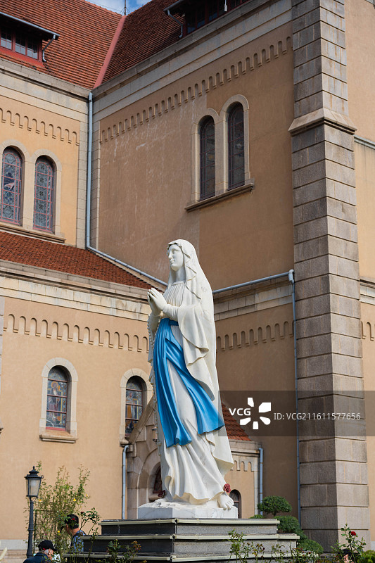 圣弥厄尔天主教堂雕塑图片素材