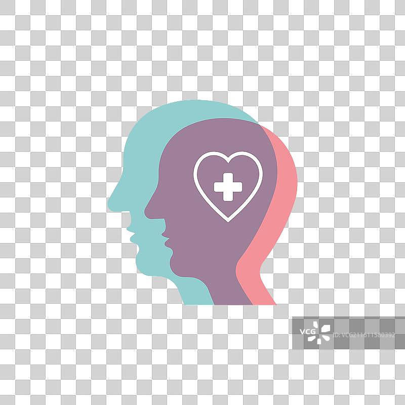 残疾图标扁平化设计图片素材