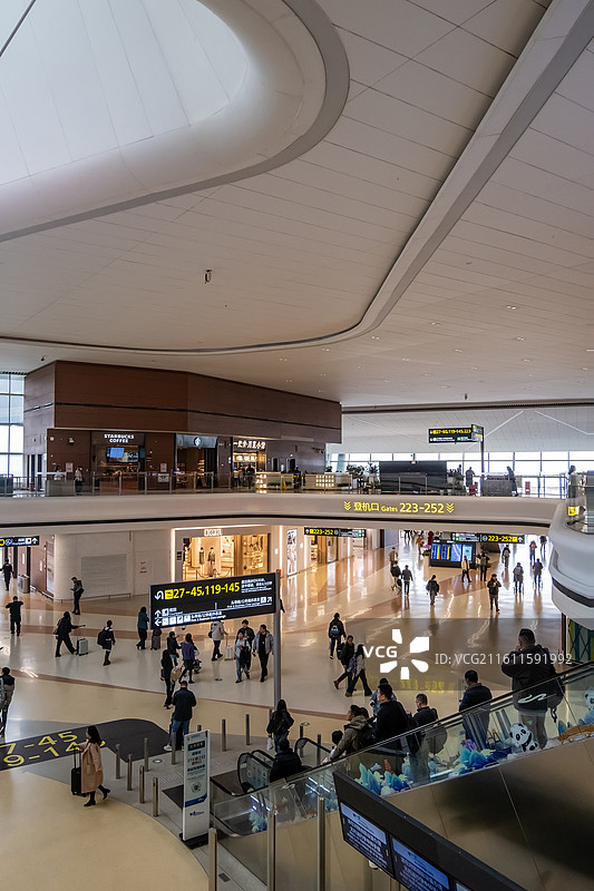 四川省成都市天府国际机场内景图片素材