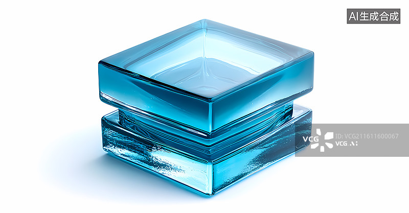 【AI数字艺术】晶莹剔透的冰块图片素材