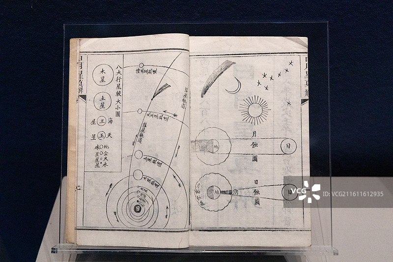 浙江博物馆  《日月星真解》  (英)杨格非著清光绪八年(1882)汉口圣教书局印图片素材