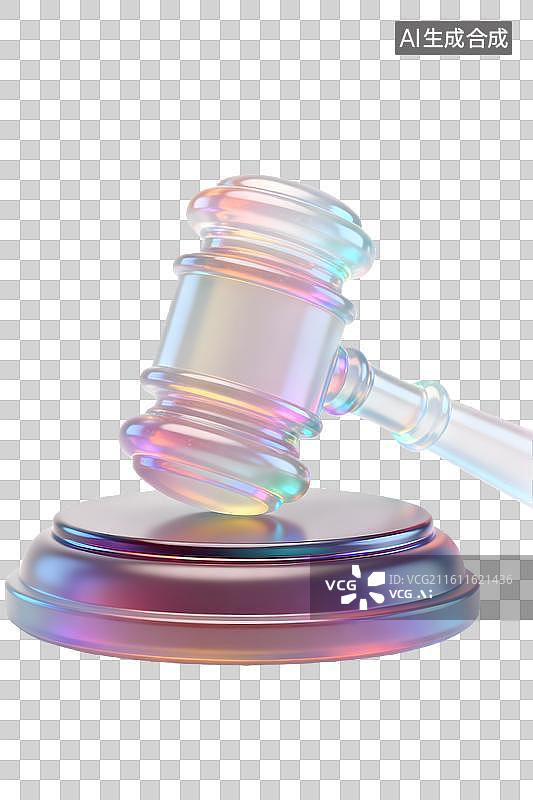 【AI数字艺术】法院判决用的法槌图片素材