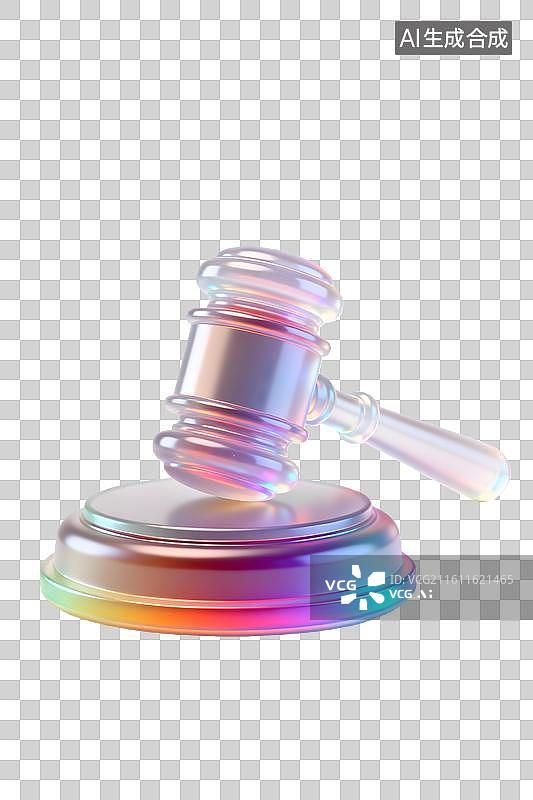 【AI数字艺术】法院判决用的法槌图片素材