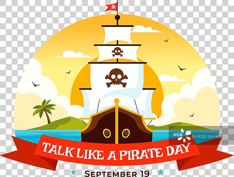 国际海盗语日，可爱图片素材