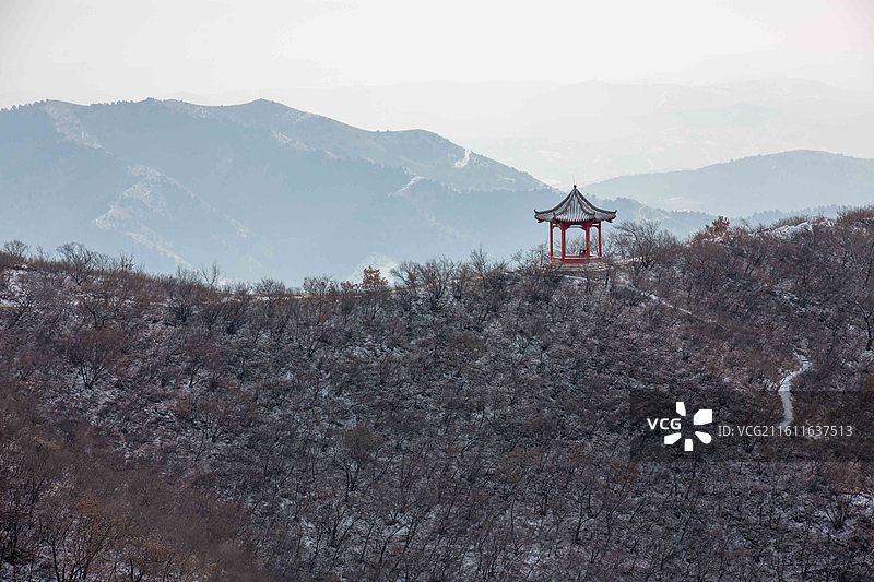 朝阳市凤凰山雪景图片素材