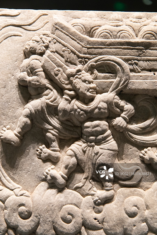 首都博物馆世尊涅槃石函图片素材