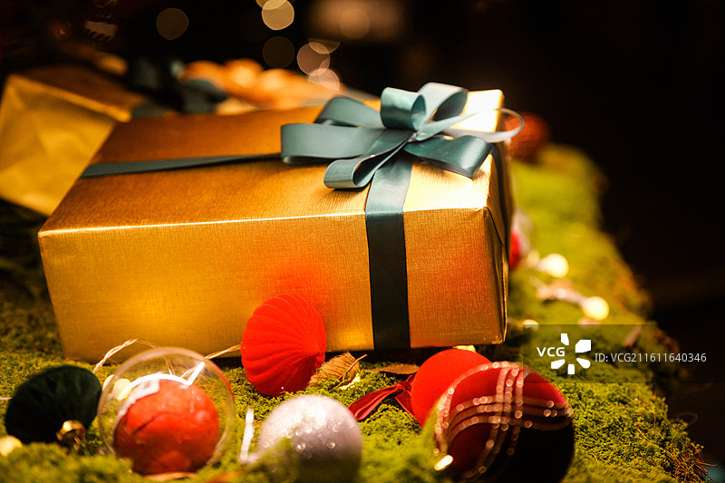礼物氛围感包装喜庆过节圣诞快乐图片素材