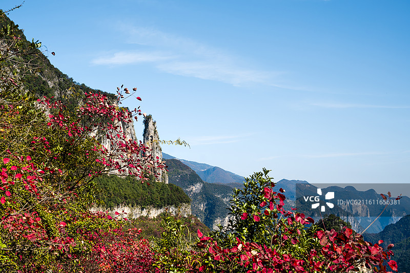 重庆巫山神女峰风景图片素材