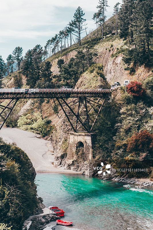 新西兰坎特伯雷汉默温泉小镇图片素材