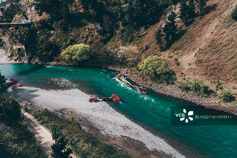 新西兰坎特伯雷汉默温泉小镇图片素材