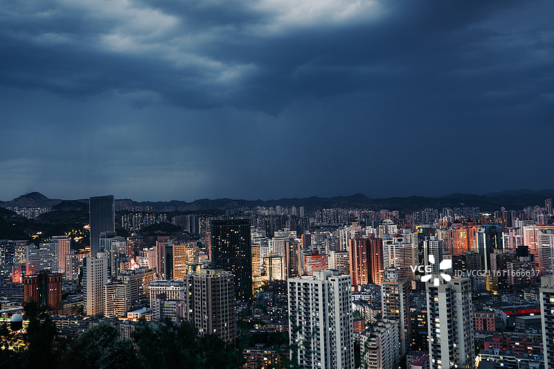 兰州城市夜色 兰哈顿图片素材