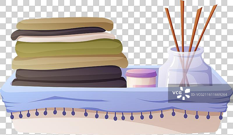 带装饰的室内托盘储物容器图片素材