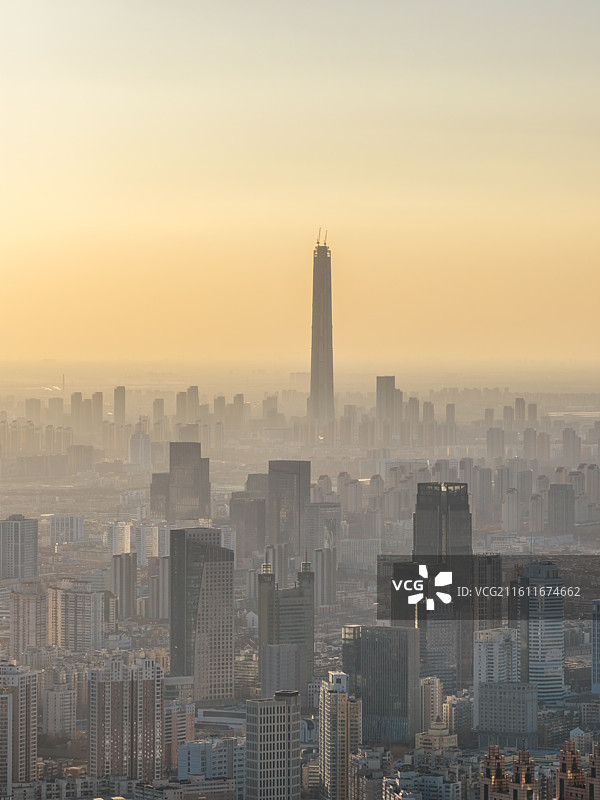 天津解放桥，天津站，航拍天津，天津城市天际线，城市背景，金融背景，汽车背景，天津之眼，天津金融区图片素材