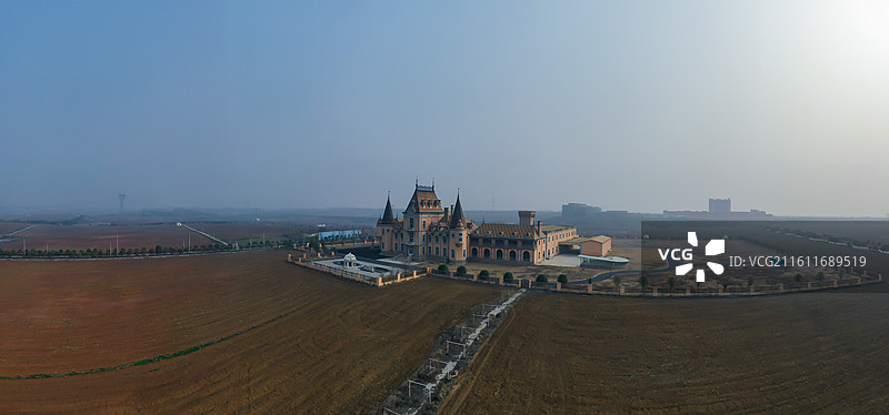 湖北钟祥彭墩葡萄酒庄园图片素材