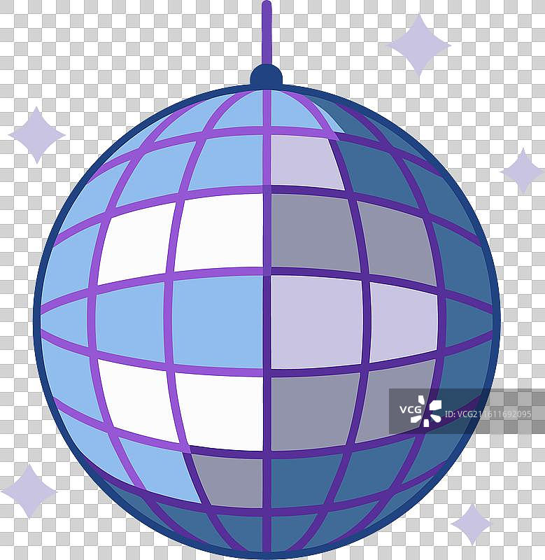 孤立的迪斯科球图片素材