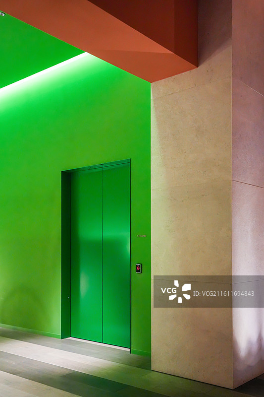 日本九州福冈皇宫酒店建筑色彩几何艺术设计感室内室外空间图片素材