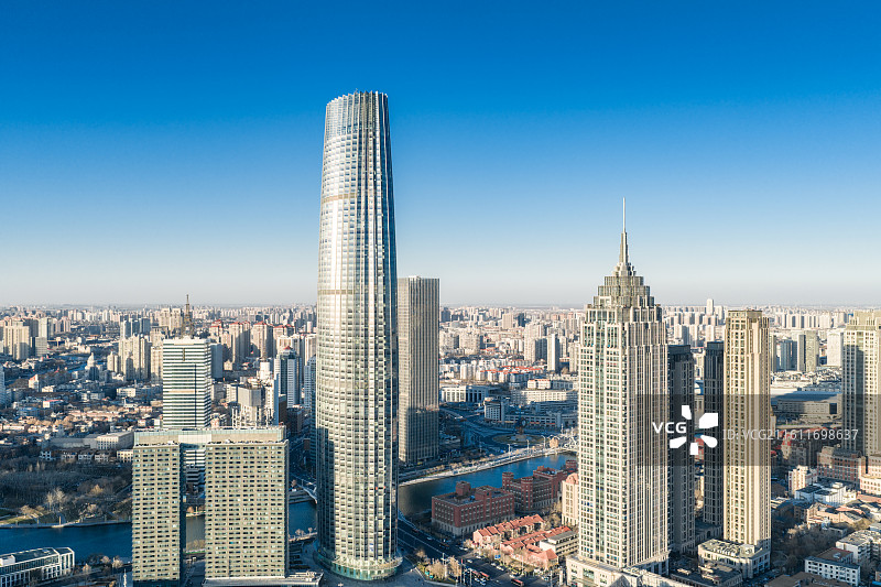 天津解放桥，天津站，航拍天津，天津城市天际线，城市背景，金融背景，汽车背景，天津之眼，天津金融区图片素材