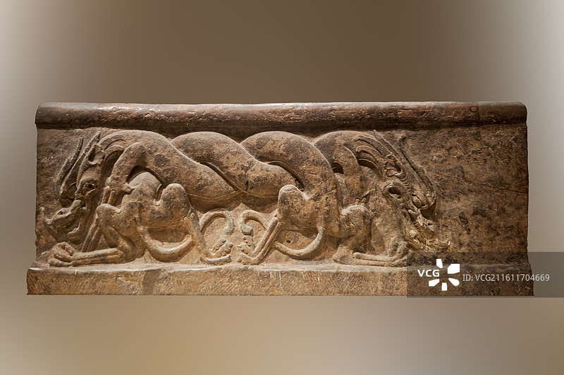 安济桥石栏板，隋，1953年河北赵县安济桥址出土，中国国家博物馆藏图片素材