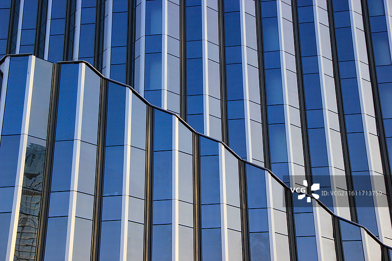现代建筑外立面玻璃幕墙图片素材