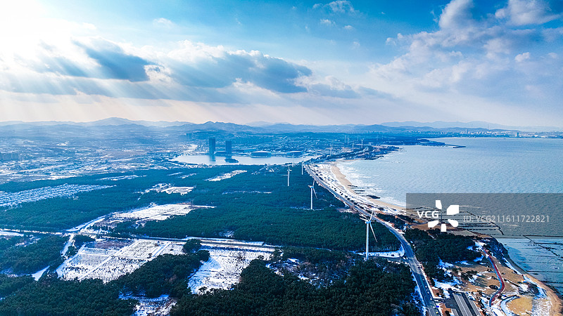 威海市经区逍遥湖图片素材