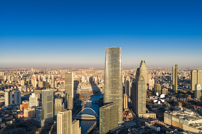 天津解放桥，天津站，航拍天津，天津城市天际线，城市背景，金融背景，汽车背景，天津之眼，天津金融区图片素材