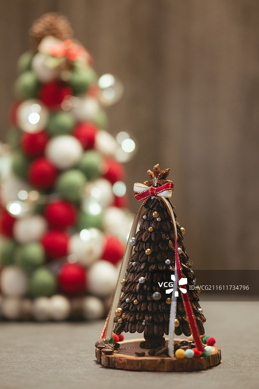 咖啡豆圣诞树图片素材