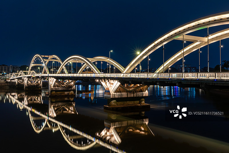 闽江上的福州解放大桥图片素材