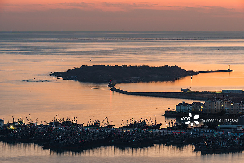 青岛西海岸积米崖中心渔港图片素材