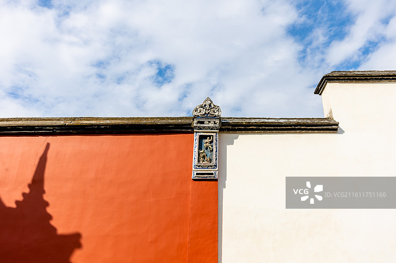 福州市林则徐纪念馆的福建古厝建筑环境局部特写图片素材
