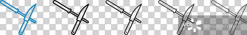 刀具磨刀器图标，白色背景图片素材