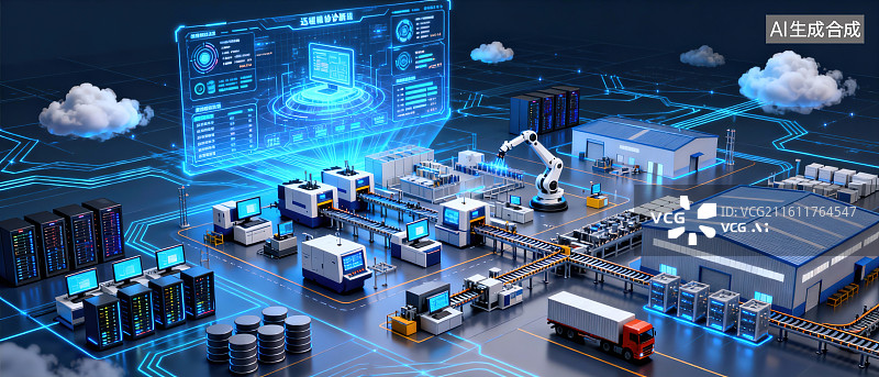 【AI数字艺术】ai芯片与虚拟世界，虚拟城市图片素材