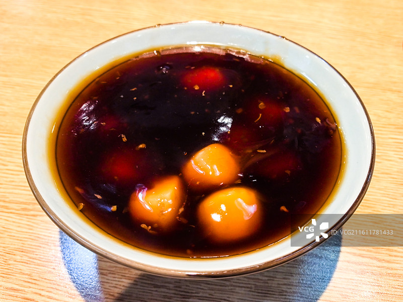 一碗南京小吃桂花糖芋苗图片素材