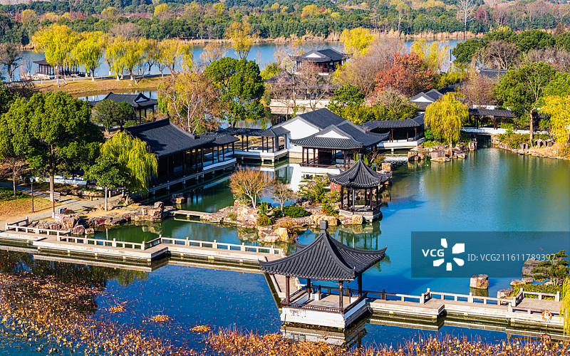 常熟尚湖拂水山庄图片素材