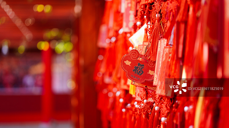 青岛观音寺寺庙建筑特写图片素材