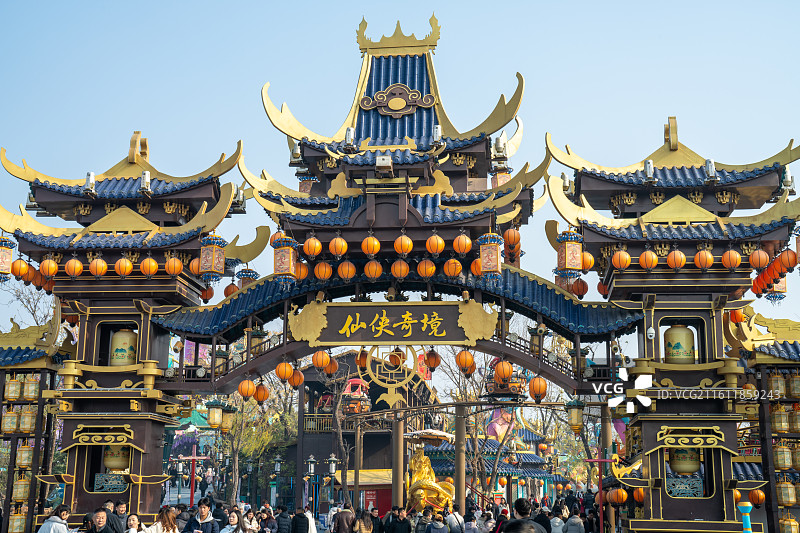 河南开封万岁山武侠城图片素材