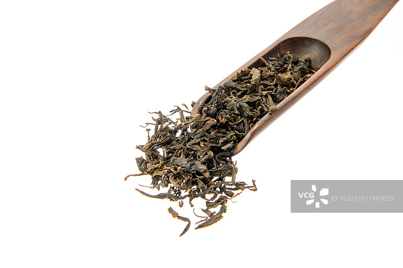 白色背景上的安化黑茶图片素材