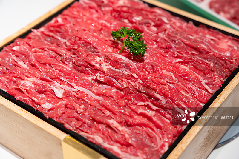 新疆牛肉 安格斯 黑牛肉 板腱 金钱腱 牛肉片 火锅食材 电商 美食图片素材