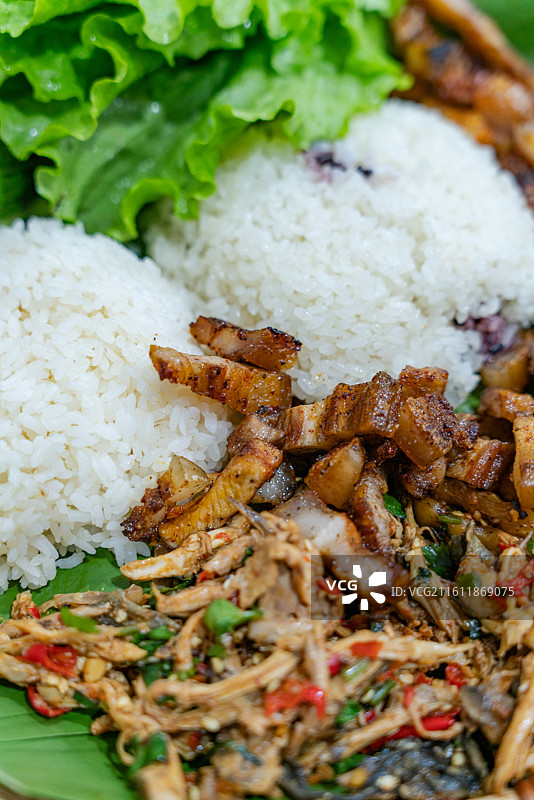 傣族手抓饭图片素材