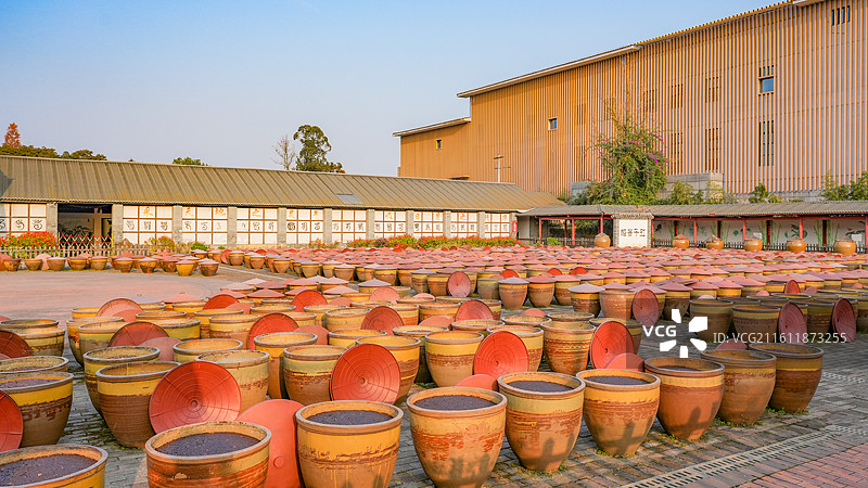 中国四川成都郫都区战旗村郫县豆瓣博物馆图片素材