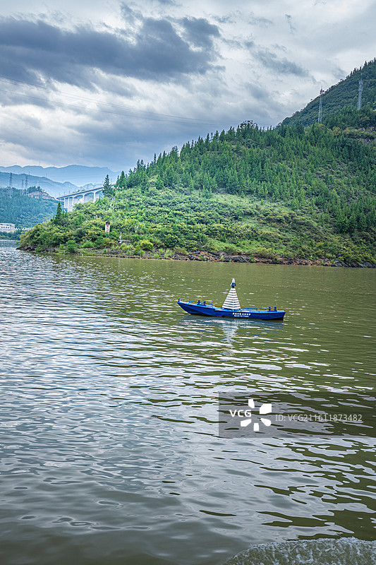 中国长江流域 江面 水面景色 风景 自然风光图片素材