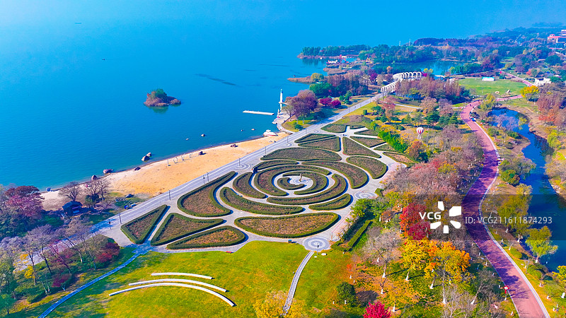 江苏省宿迁市骆马湖罗曼园图片素材