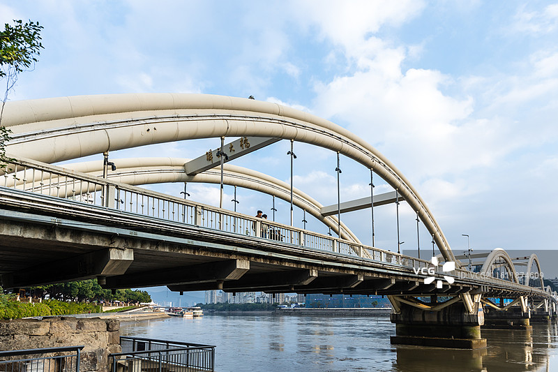 闽江上的福州解放大桥图片素材