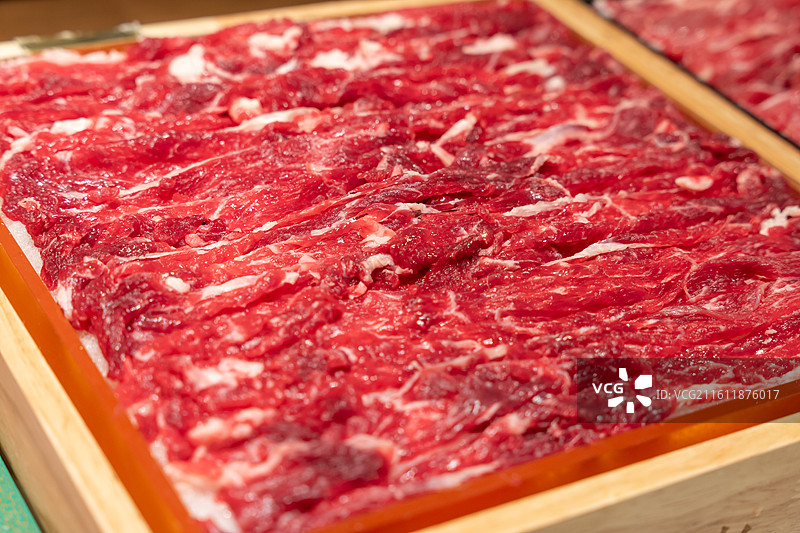 新疆牛肉 安格斯 黑牛肉 板腱 金钱腱 牛肉片 火锅食材 电商 美食图片素材