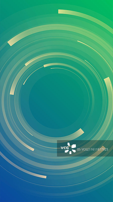 蓝绿色科技圆背景图片素材
