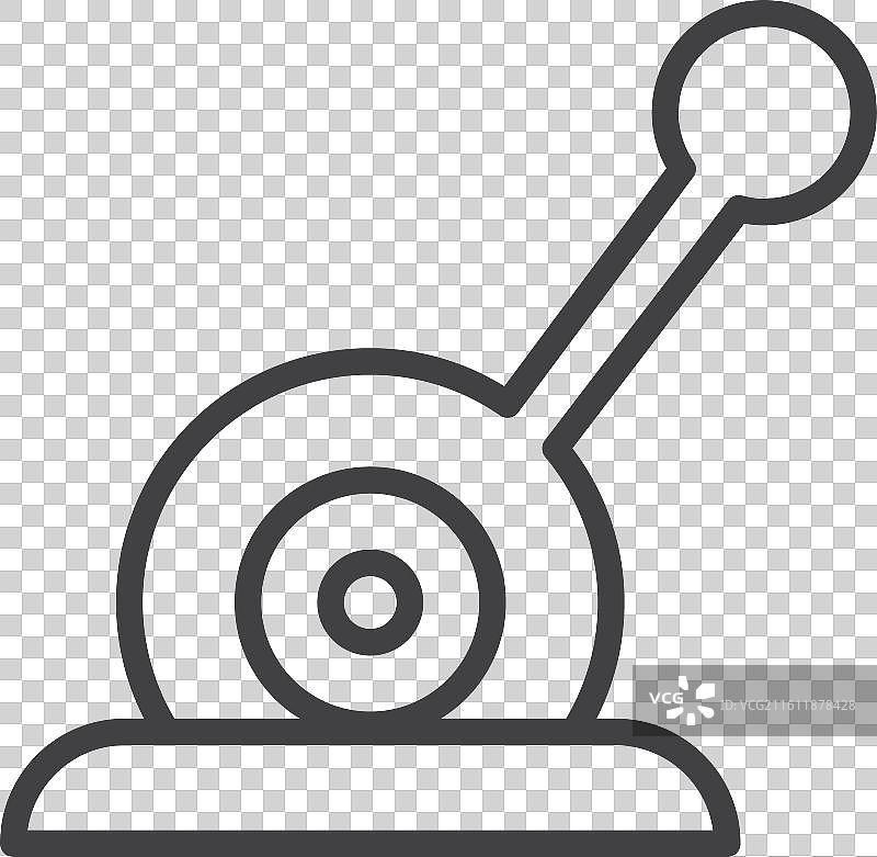 白色背景上的杠杆图标集图片素材