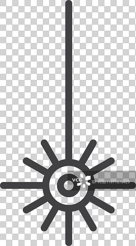 白色背景上的激光束图标集图片素材