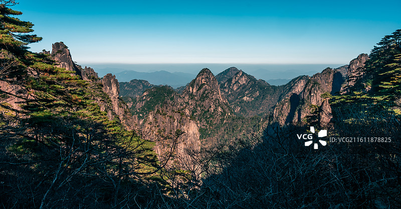 黄山（排云亭-团结松-大王松-梦笔生花-云谷索道）图片素材