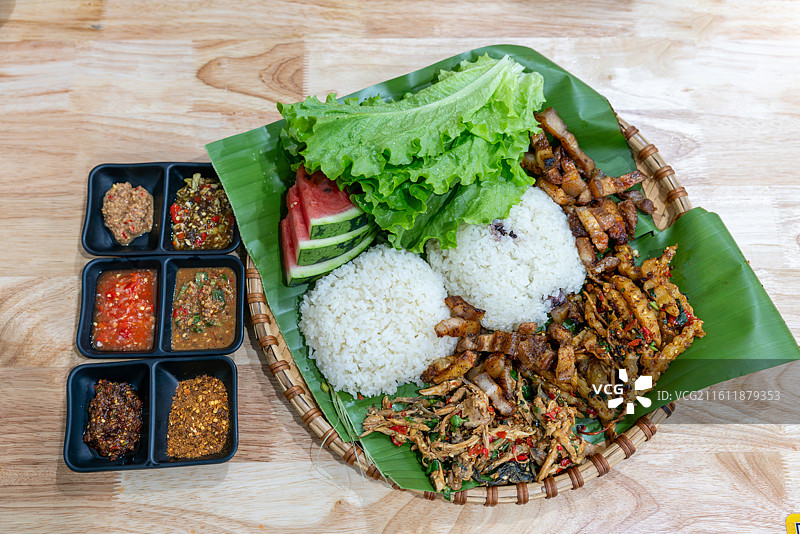 傣族手抓饭图片素材