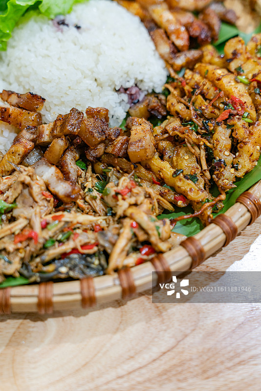 傣族手抓饭图片素材