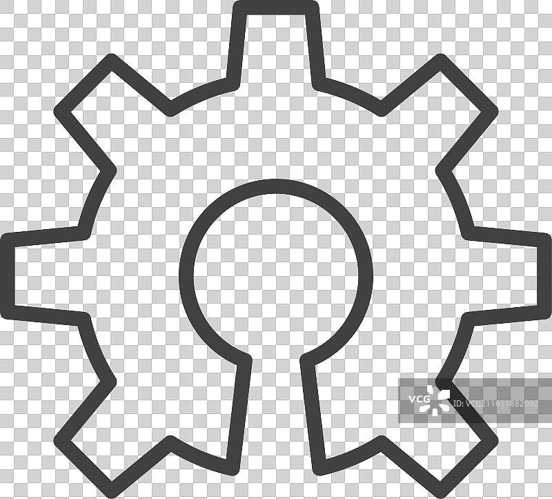 白色背景上的开源图标集图片素材